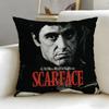 Hot Ssscarfaceing Cushion Cover Soft  EasyWash Pillow Case  Versatile for Couch Bed Travel and Office