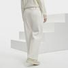 Fila Однотонные трикотажные спортивные брюки прямого кроя Женские брюки Паровой белый F11W341604FIV