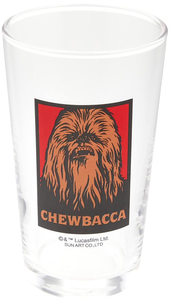 Sun Art Chewbacca "Star Wars" Glass, 240ml, Clear, SAN2481-7
