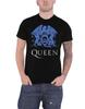 Футболка Queen Синяя Классический Герб Логотип Группы новая Официальная Мужская Черная Унисекс Футболка