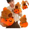 New 25-60cm Halloween Pumpkin Capybara Plush Doll Soft Cartoon Pillow Animals Toys Baby Birthday Halloween GIfts for Girls Decor