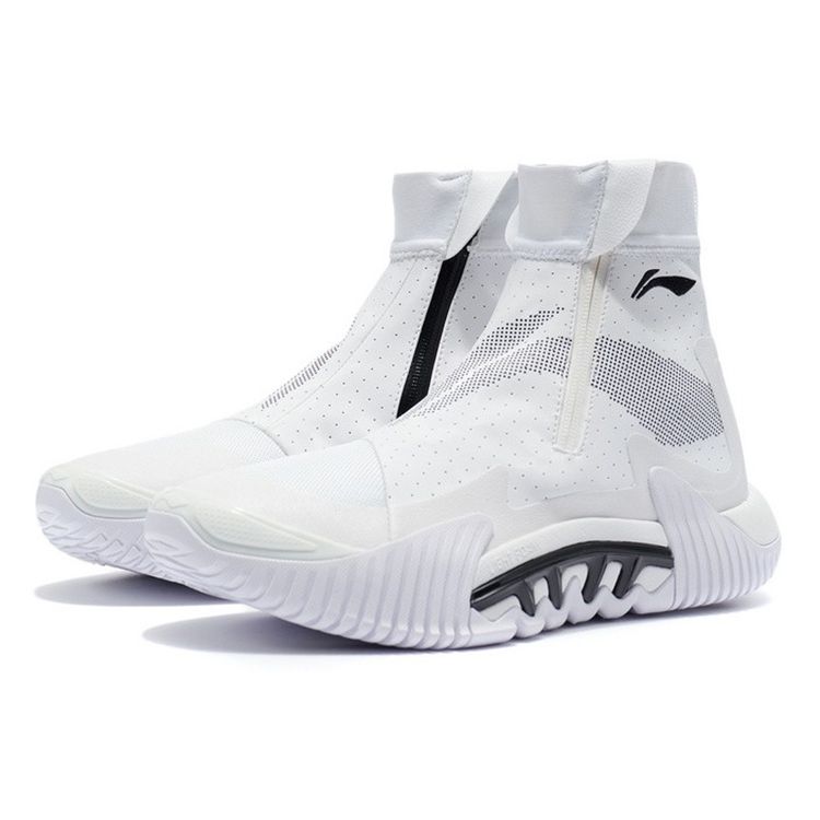 Баскетбольные кроссовки Li Ning Anti-5 High-Top, мужские кроссовки, стандартные, белые ABFR009-3