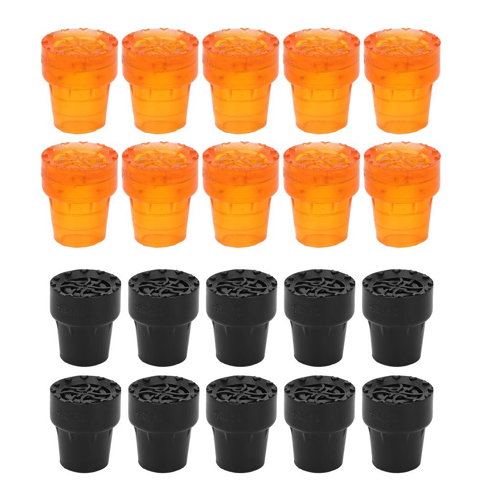 10pcs Crutch Tip Rubber 19mm Inner Diameter Slip Resistance Universal Heavy Duty Walking Cane Tip