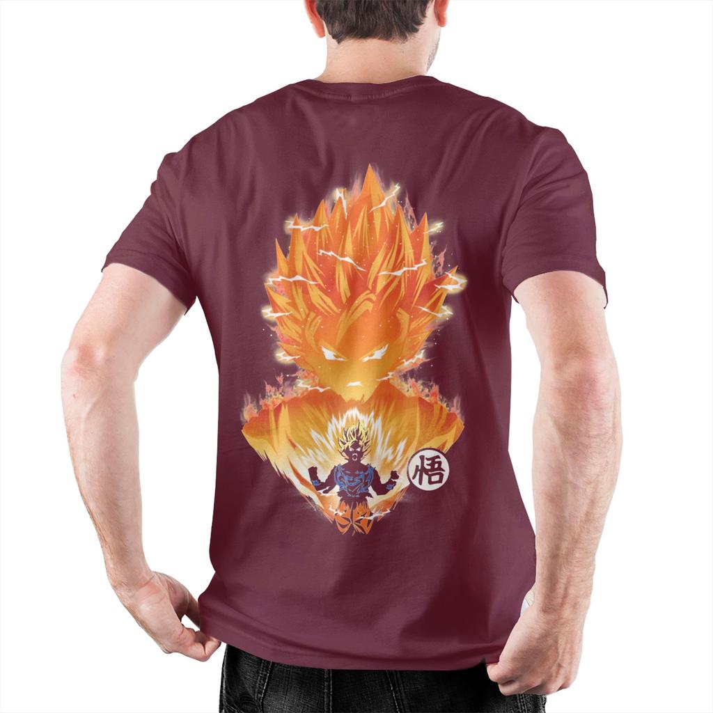 The Angry Super Saiyan Classic T-Shirt Cotton Clothes Funny Dragon Ball Crewneck Short Sleeve Unisex