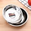 Non-Magnetic Stainless Steel Round Fruit & BBQ Deep Dish Plate