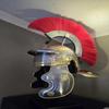 Medieval Century Red Crest Roman Centurion Gallic Smiths Helmet for Gladiators Warriors for LARPERS –