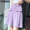 Summer Women's High Waist Shorts Thin Slim Shorts Loose Wide Leg Shorts Thin Section Denim Shorts Casual Shorts