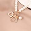 Cute Pearl Keychain for Women Girls Shiny Pearl Bead Shell Phone Bag Backpack Charm Accessory Car Key Key Chain Pendant Gift