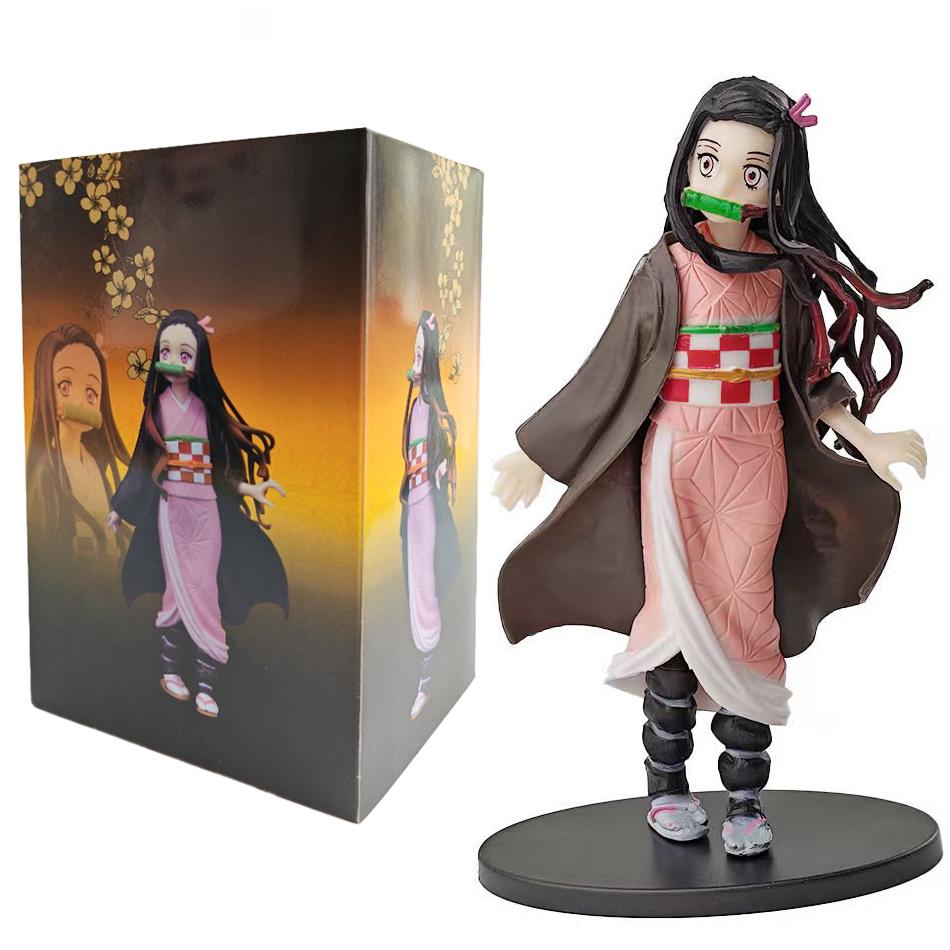 Аниме 16 см Клинок, рассекающий демонов Kimetsu No Yaiba Фигурка Камадо Танджиро Фигурка Актёра Агацума Зеницу Незуко Воин ПВХ Модель Игрушки ААА