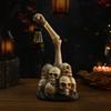 Zombie Skull Lantern Halloween Ornament for Courtyard & Garden Chilling Horror Nightlight Perfect for Spooky Decorations