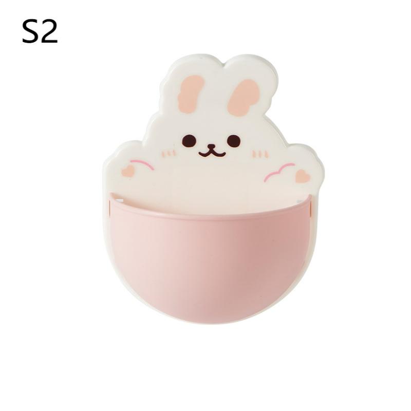 Настенная мыльница, мультяшный самоклеящийся настенный держатель для ручек, хранение для письма маркерами, настольное хранение, милый