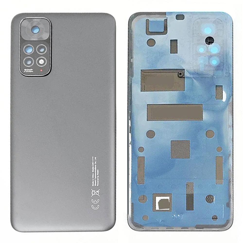 Для Xiaomi Редми Примечание 11 4G (Qualcomm) Задняя крышка батарейного отсека с кольцом для объектива камеры