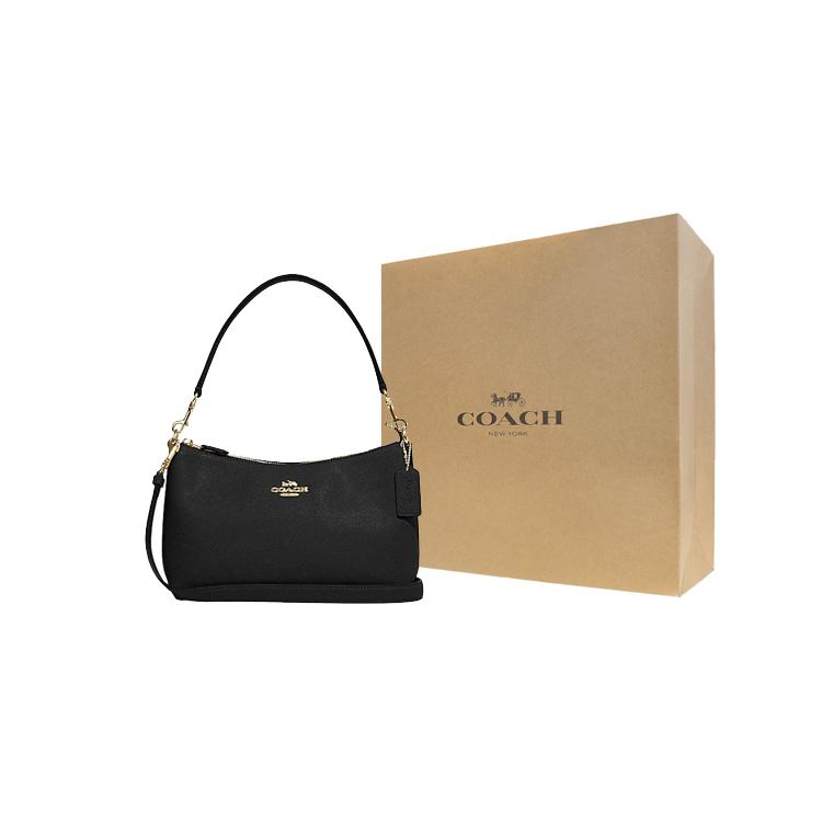 New COACH Cow Leather Portable Crossbody Bag, Shoulder Bag Medium Size Women's Black CE584-IMBLK