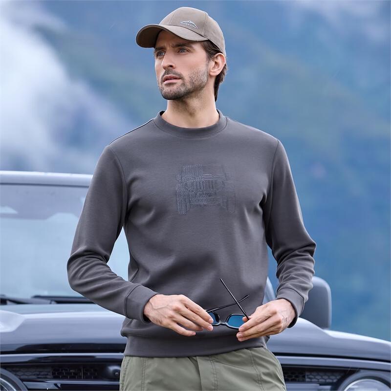 JEEP Men's Far-Infrared Thermal Crew Neck Sweatshirt