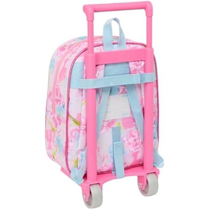 Sac à dos - SAFTA - BARBIE PAINTERLY - Chariot inclus - Confortable - Pour enfants de maternelle