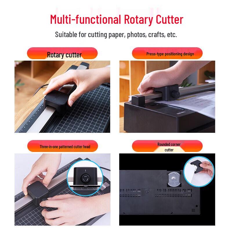 Deli A3/A4 Thermal Laminator with Paper Trimmer CN plug (adapter included)