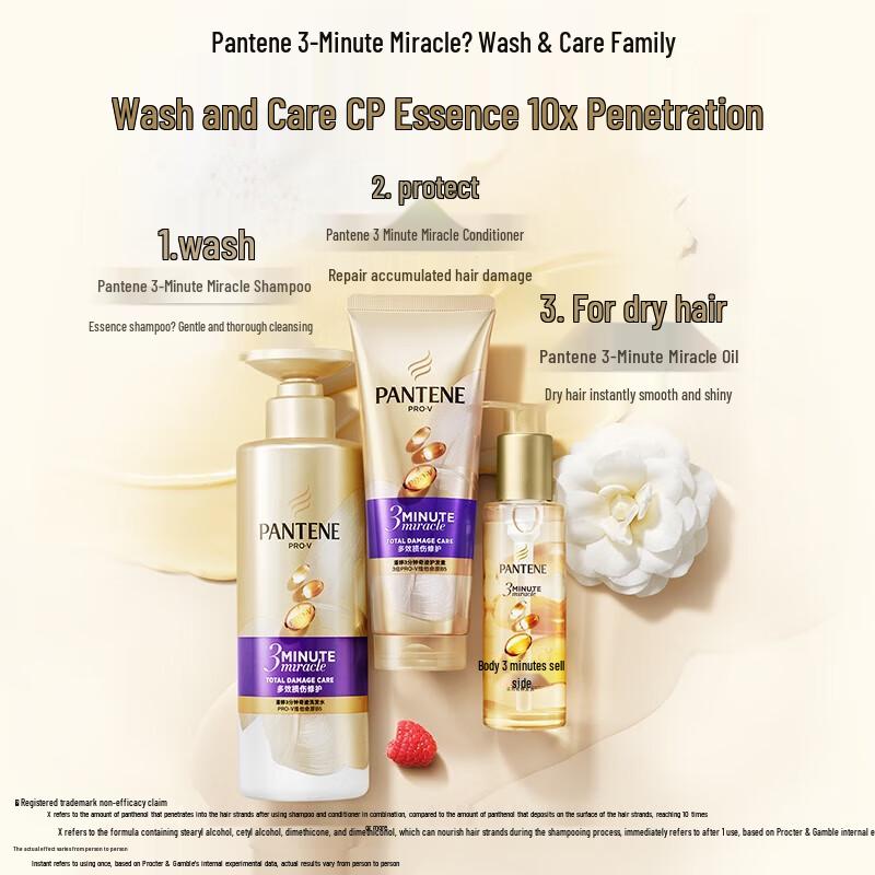 Pantene 3 Minute Miracle Damage Repair Amino Acid Shampoo