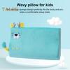 Ergonomic Kids Pillow Wave Wedge Shape Soft And Elastic Memory Foam Cartoon Embroidery Washable Case Supportive Better Sleep Quality Pillow