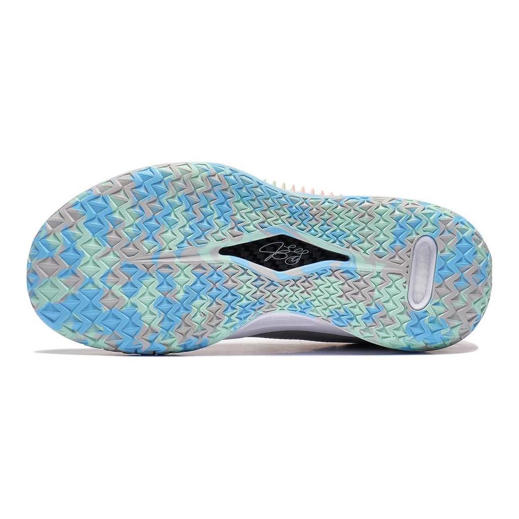 Li-Ning Cloud Non-Slip Shock Absorbing Durable Lightweight Rebound Mid-Top Basketball Shoes Kids Basketball Shoes Gray YKBT020-7