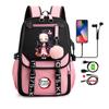 Anime Adults Large Capacity Backpack Bags Demon Slayer Nezuko Kawaii Cartoon School Bag forManga To Travel Daily Girls Bookbags