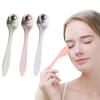 Spoon Eye Cream Massage WandSteel BallsBeadsBeads Eye Massage RollerEye Beauty RollerLong Plastic Rod Massager