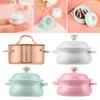 Kitchen Cooking Toys With Pot Cover Miniature Soup Pot Mini Cookware Dollhouse Accessories