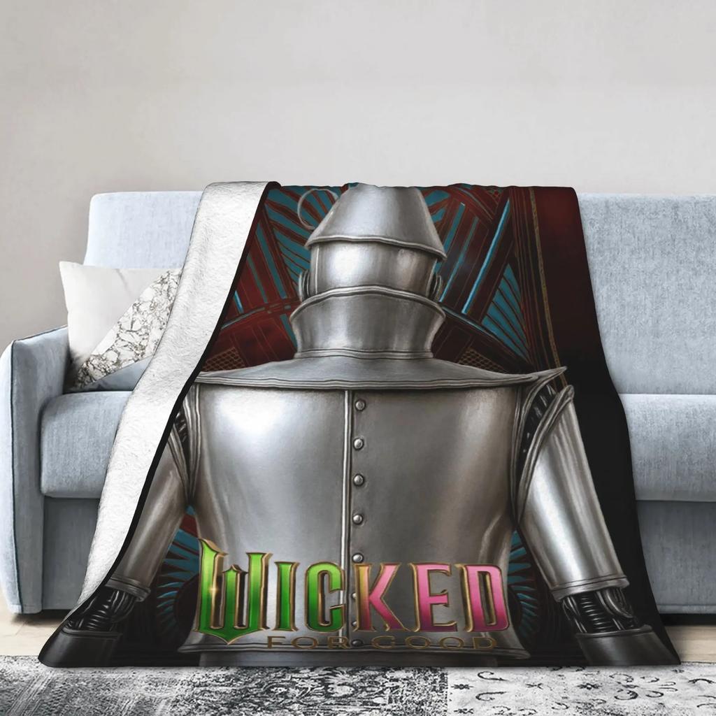Wicked Elphaba Soft Plush Throw Blanket for Kids and Adults Flannel Couch Bed Sofa Cover with Graphic Design