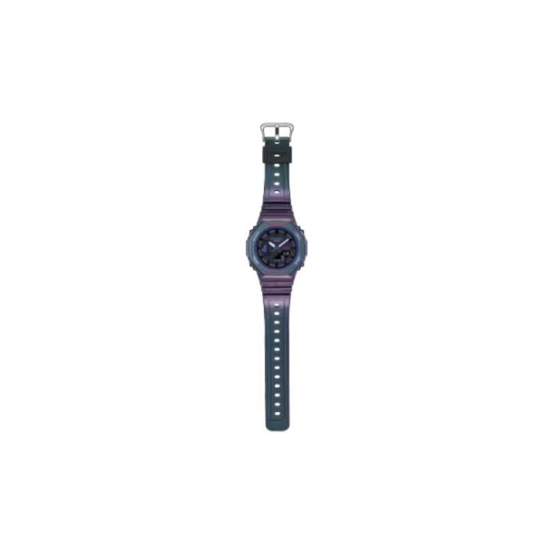 Casio Водонепроницаемый Кварцевый Ремешок из Смолы Мужской и Женский Один Стиль Серый Циферблат GA-2100AH-6A