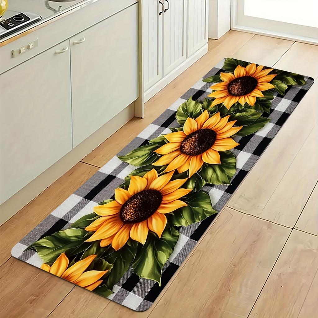 1PC Vintage Motorcycle Rider Kitchen Rug Non-Slip Door Mat Pop design Bathroom Rug Bath Mat Carpet for Home Sink Laundry Decor