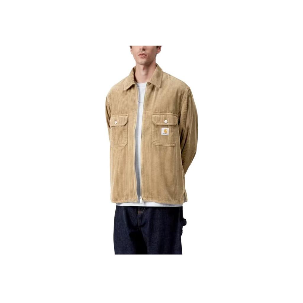 Carhartt WIP FW25 Рубашка-куртка Reynold Удобная куртка с двусторонней молнией и длинным рукавом Мужские куртки I036049-8Y-02