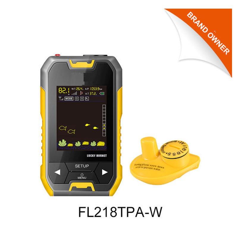 Leqi FL218TPA-W беспроводной эхолот с цветным экраном, интеллектуальный прибор для обнаружения рыбы