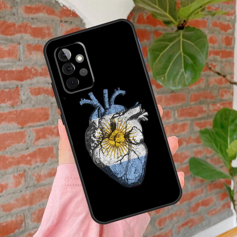 Чехол для телефона Флаг Аргентины Для Samsung Galaxy A54 A34 A14 A55 A35 A25 A15 A52 A32 A12 A51 A71 A13 A33 A53