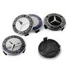 KOUG1 4pcs 75mm ABS Black Car Wheel Center Caps Rims Hub Caps For Mercedes Benz A B C E S CLA CLK ML GLK GLA GLB GLC CLASS Accessories
