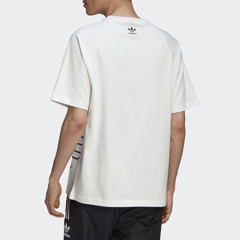 adidas Футболка Originals Trefoil BG TRF Out мужская спортивная белая GE6230