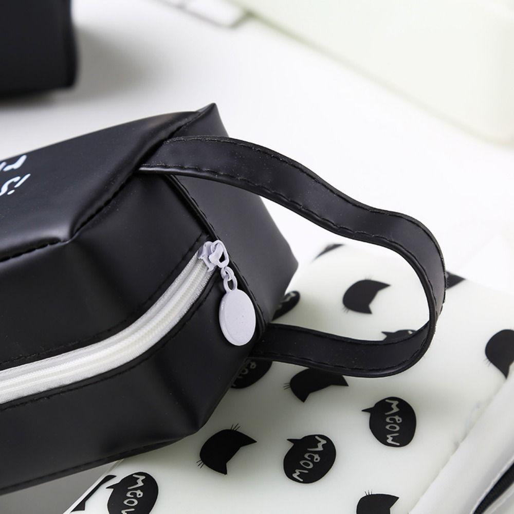 Многофункциональная сумка для хранения с милым мультяшным принтом и застежкой-молнией, канцелярская сумка для карандашей, подарки