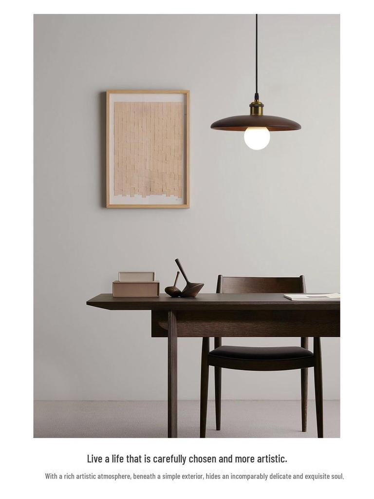 Nordic Solid Wood Pendant Light for Bedroom, Tea Room, Corridor, or Bar