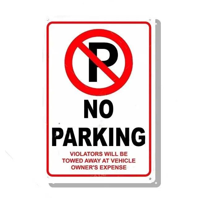 Metal Tin Signs Decor Warning 24 Hour Video Posters Surveillance Private Property No Trespassing Outdoor Indoor Wall Decor