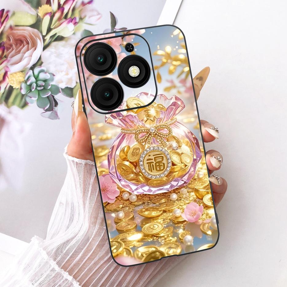 For Itel A50 A50C 4G Case Cool Lion Luxury Painted Cover Soft TPU Phone Case For Itel A50C A 50 C ItelA50 ItelA50C Fundas Bumper