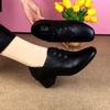 Single Shoes Women's Spring and Autumn Soft-soled Non-slip Women's Shoes Comfortable Fashion Work Leather Shoes Mother Shoes