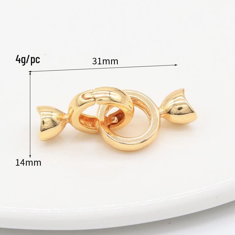 Zhongxing 14K Gold Pearl Necklace & Bracelet Clasp for DIY Jewelry