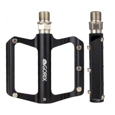 GORIX Велосипедные педали Flat Wide Spike Стильные простые плоские шоссейные кроссовые горные велосипеды и другие велосипедные педали, Педали, алюминиевые, легкие, тонкие,