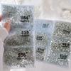 1440PCS Multi-size Crystal Nail Rhinestones Flat Bottom Clear Jewel Gems DIY Nail Art Decorations Strass Stones