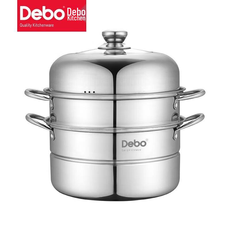 Пароварка Debo Augsburg 28 см из нержавеющей стали, двухъярусная