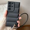 Luxury Wrist Strap Lanyard Case for Samsung Galaxy S25 S24 S23 S22 S21 Plus FE Ultra A26 A36 A56 A35 A55 The Puffer Soft Cover