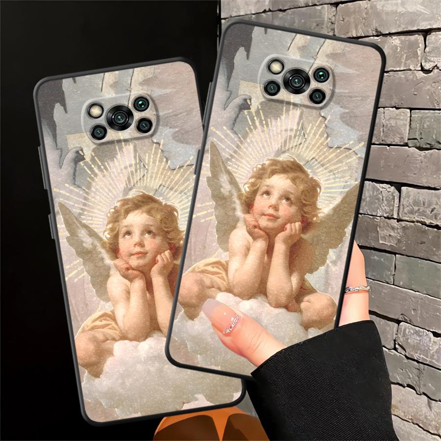 Милый ангел Чехол для телефона для Xiaomi Poco F8 C71 C61 C50 M3 M4 M7 F3 M5 F1 X3 X4 X5 X7 Pro C75