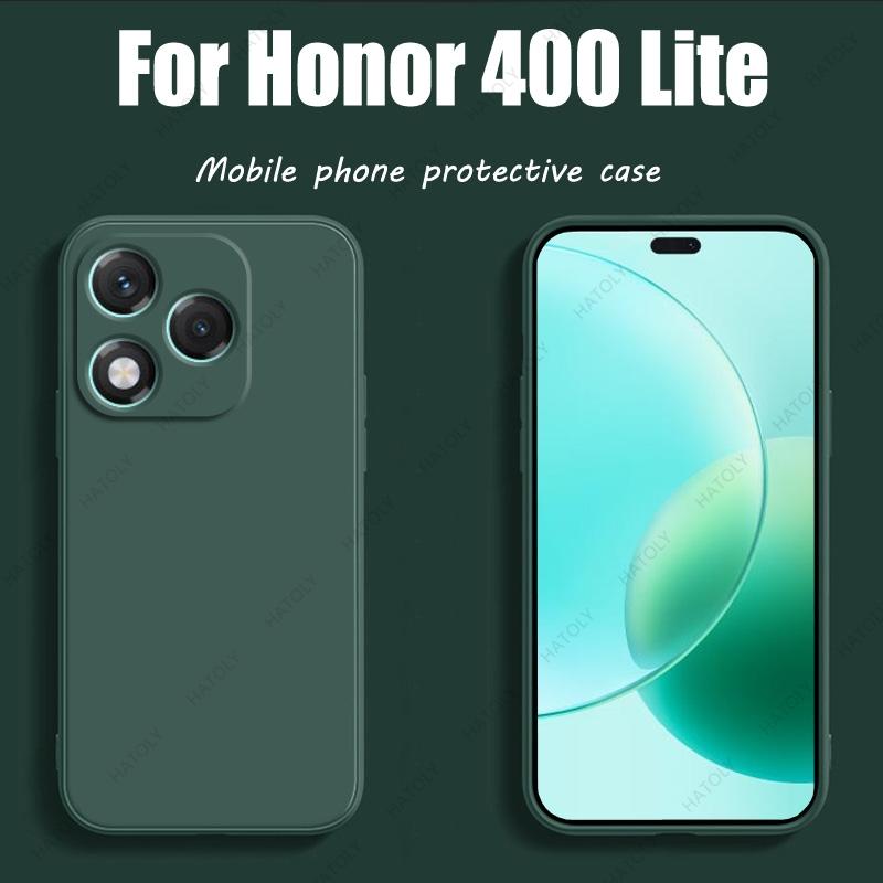 For Honor 400 Lite Case For Honor 400 Lite Cover Original TPU Luxury Shockproof Liquid Silicone Protective Phone Cover 400 Lite
