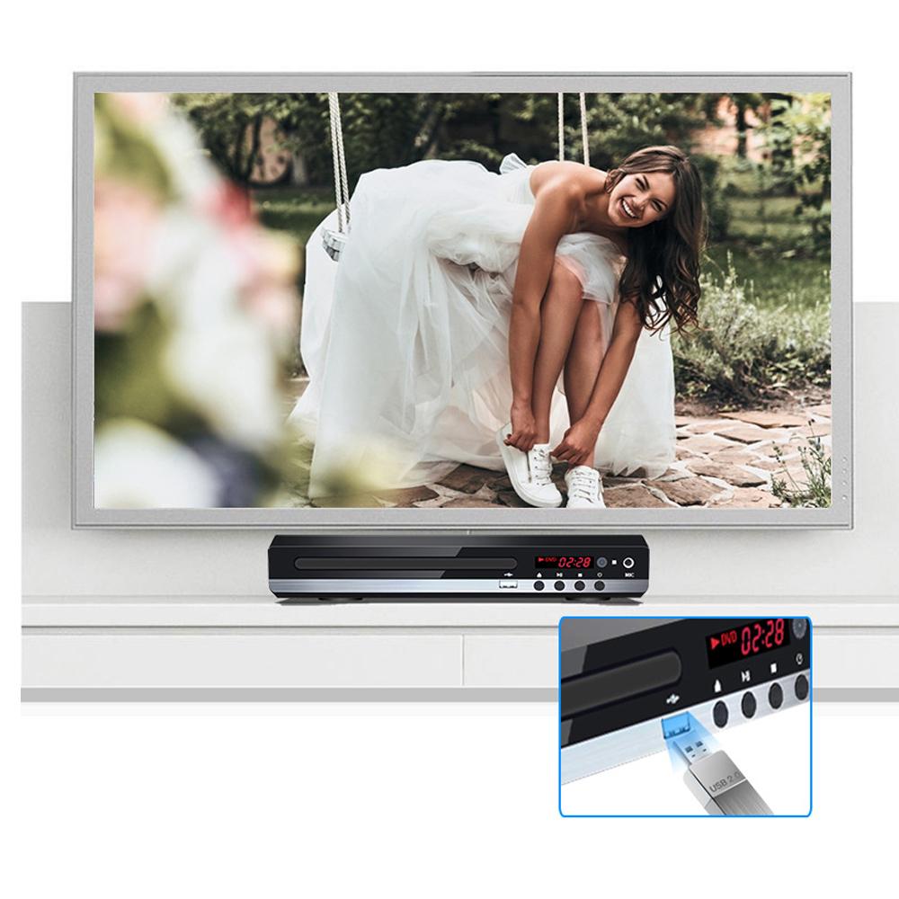 Callaa Новый HD DVD 229 Видеоплеер Домашний DVD-плеер Мультимедиа Цифровое ТВ USB DVD-видео/DVD+CD Аудио/VCD/SVCD JEPG/MP3/WMA/Дисковая система домашнего кинотеатра