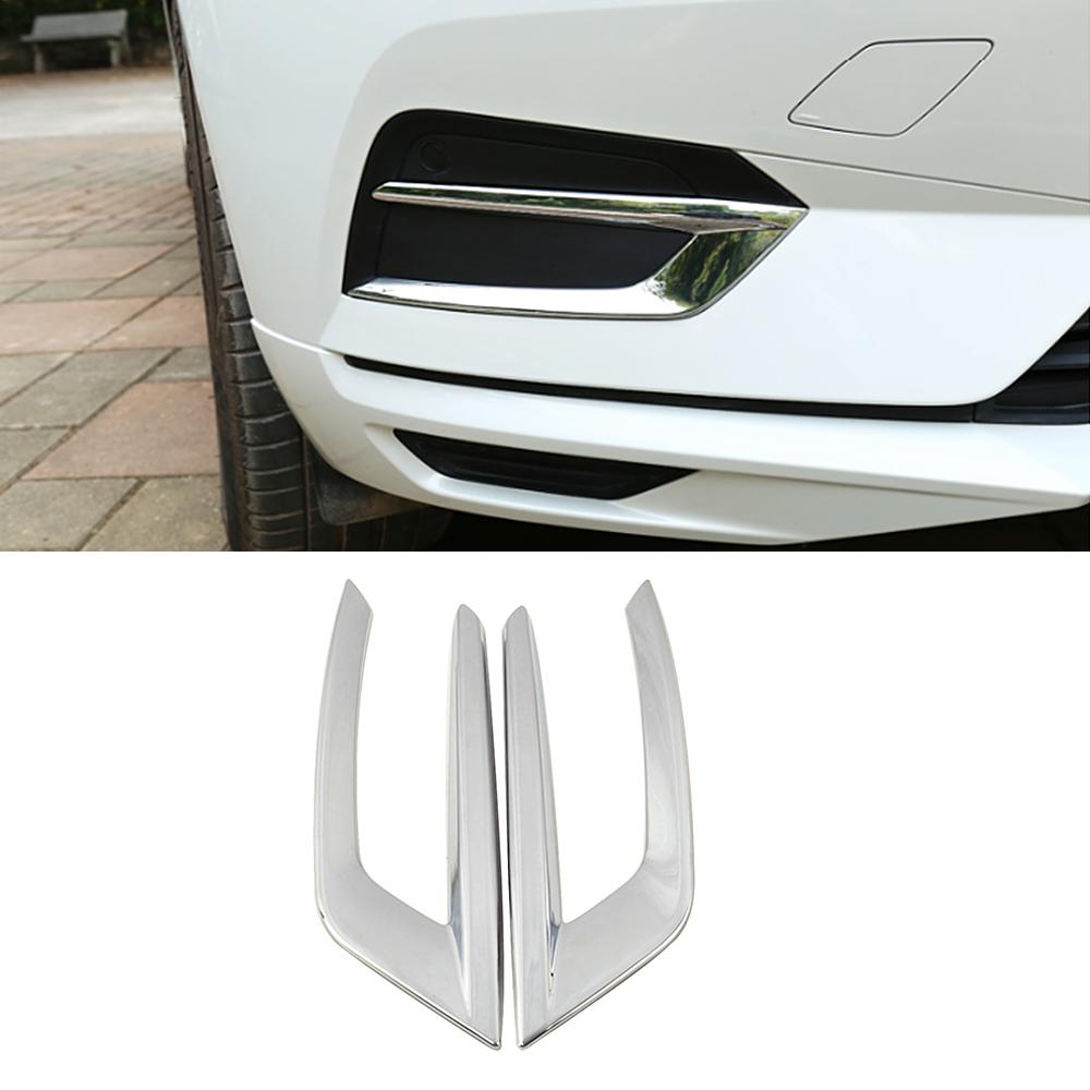 Для Volvo XC60 2018-2022 хромированная передняя противотуманная фара, задняя противотуманная фара, накладка, рамка, внешний вид из АБС-пластика