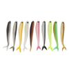 10PCS Soft Lures Fishtail Design Dual Color 2.6g 8.5cm Silicone Fishing Tackle Lure Fishing Bait