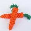 1PCS Pet Teeth Grinding Toy Weaving Carrot Cotton Rope Pet Chew Toy Teeth Cleaning Dog Molar Toy Pet Supplies